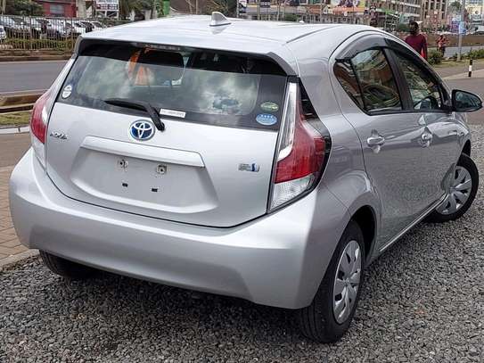 Toyota  Aqua silver Color 2018 model fully loaded image 10