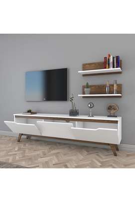 White Wooden TV Cabinet image 6