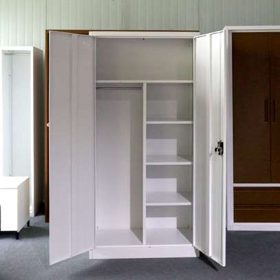Office Cabinet : Grey Lockable Two-Door Steel Filing Cabinet image 2