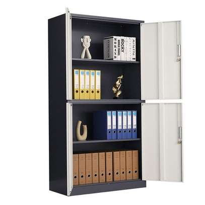Alphard White 4-Door Steel Storage Cabinet image 2