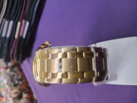 Geneva Gold Chronograph Men's Watch Black Dial image 2
