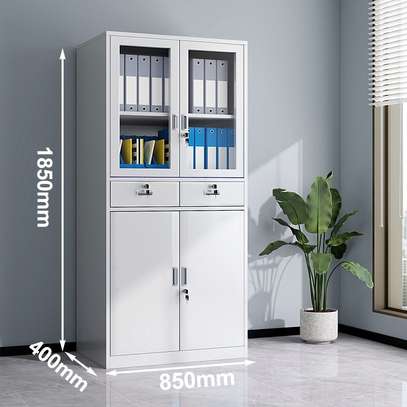 2 Door Steel Office Cabinet with 2 Drawers image 7