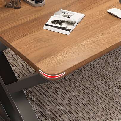 Office Table; Industrial Writing Desk Manufactured Wood image 3