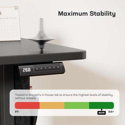 Electric Standing Desk; 48x24 Inch with Headphone Hook image 4
