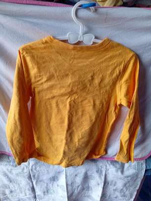 Kids Yellow Long Sleeve Shirt I AM RIDER Dog Graphic image 3