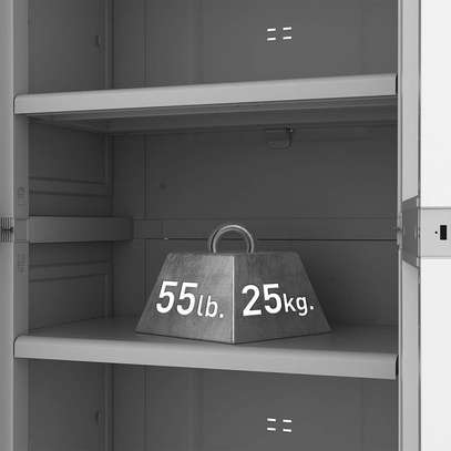 Keter White & Gray Storage Cabinet image 9