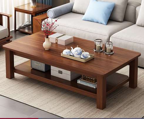 Modern Wooden Coffee-tea Table For Living Room image 5