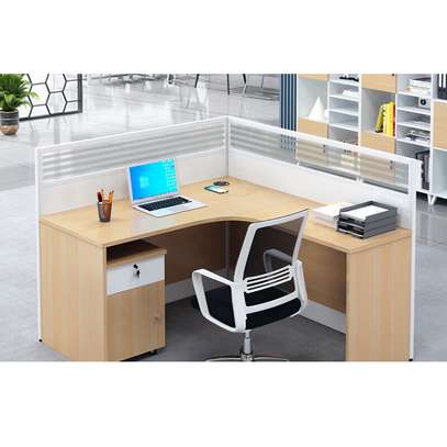 Office Workstation; Private Curved Workstation Desk(2 Way) image 5