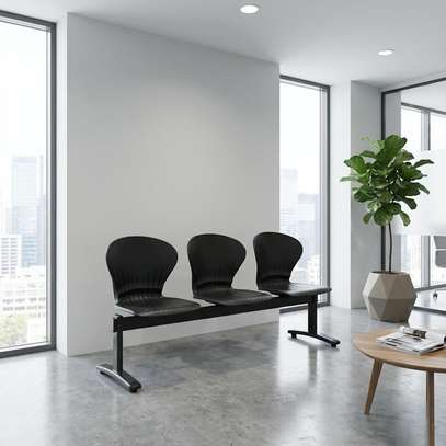 Reception Bench; 3-Link Plastic Reception Bench image 2