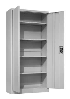 Office Cabinet : Grey Lockable Two-Door Steel Filing Cabinet image 9