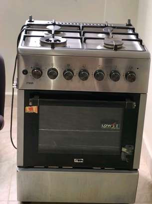 4-Burner Gas Stove Stainless Steel Oven Manual Control image 2