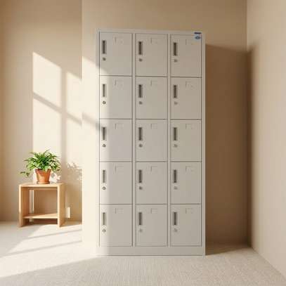 Steel 15-Locker Storage Cabinet image 4
