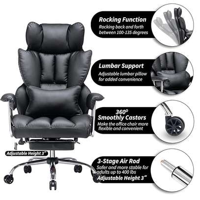 Directors Executive Swivel Office Leather Seat image 4