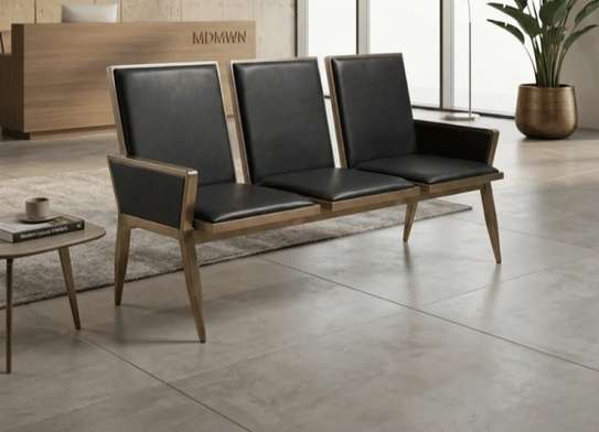 Leather Executive 3 Seater Office Sofa image 2
