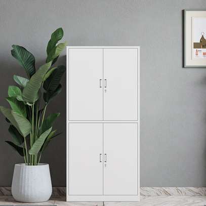 4 Door Metallic Office Cabinet image 6