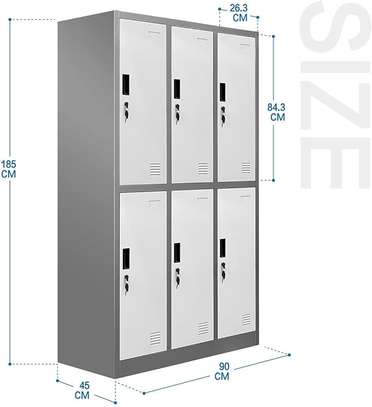 Steel Storage Cabinet with 6 Doors image 6