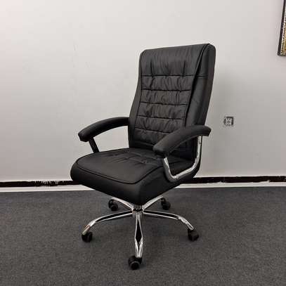 High Back Leather Office Chair image 4