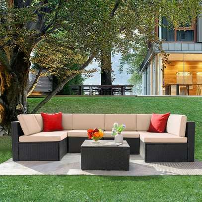 Modern Outdoor Rattan Sofa Set image 4