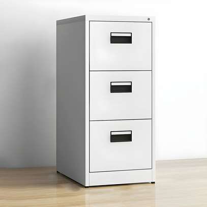 Office Cabinet :  3-Drawer Metallic Office Filing Cabinet image 13