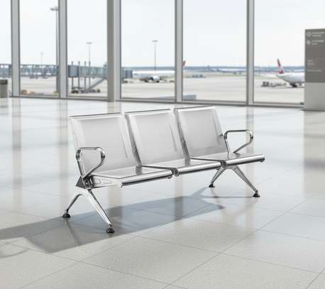 Heavy Duty 3 Seater Metal Office Bench image 14