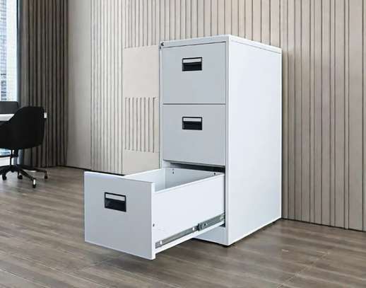 Office Cabinet:  Locking 3-Tier Books Office Cabinet image 9