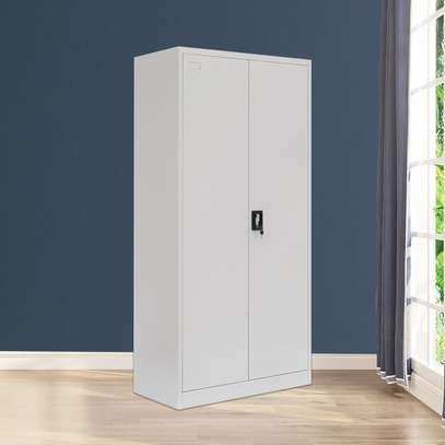 Office Cabinet : Grey Lockable Two-Door Steel Filing Cabinet image 6