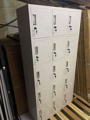 15-Locker steel office storage cabinet image 3