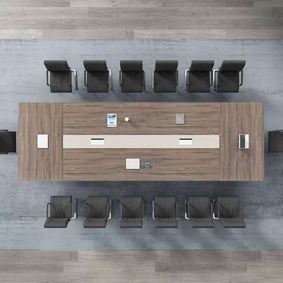 Office Table : 3 Meter Boardroom  Disccusion Table image 9
