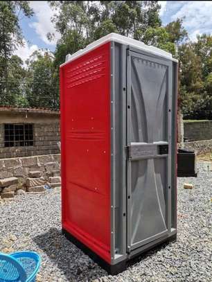Durable Portable Toilet Heavy-Duty Plastic Blue image 3