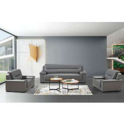 Modern 5-Seater Executive Lounge Leather Sofa Set image 4