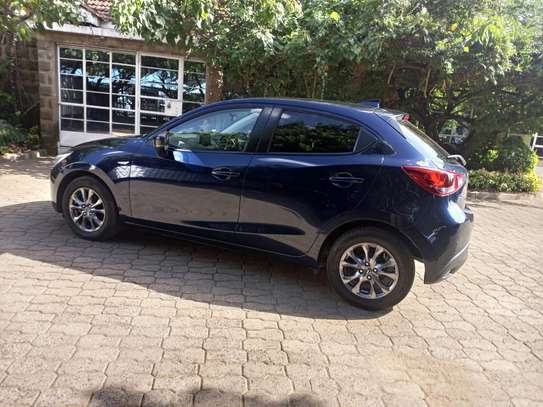 Mazda Demio blue color 2019 model fully loaded. image 6