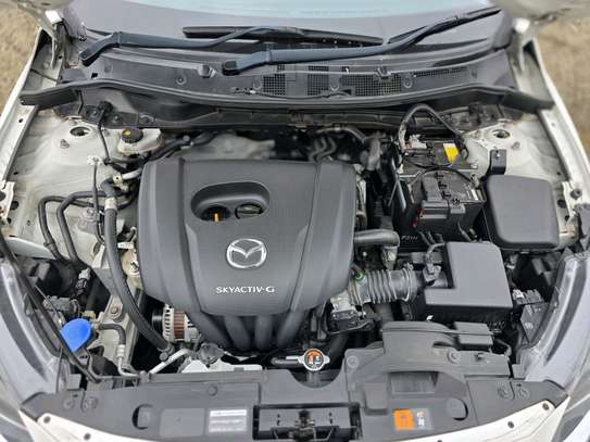 Mazda 2 White color fully loaded 2019 model. image 8