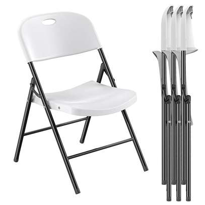 Patio Heavy Duty Plastic Foldable Chair image 2