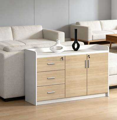 Modern Wooden Credenza Cabinet image 3