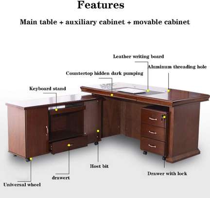 Office Desk: 1800mm Wooden Office Desk image 3