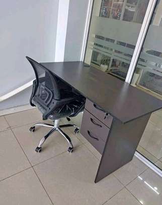 Computer Office Desk and Office Chair image 3