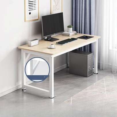 Computer Desks: Rectangular Wooden Computer Desk image 5