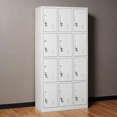 12-Locker Steel Office Cabinet image 12