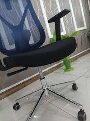 Office Chair: Office Seat With Lumbar Support, Sleek Design image 3