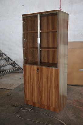 Cabinets : 2-Glass Door Office Storage Cabinet image 2