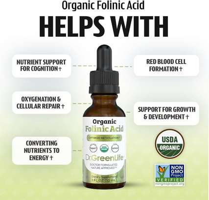 Dr. Green Mom USDA Organic Folinic Acid Drops image 3