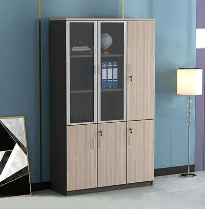 3 Door Wooden Storage Home Office Cabinet image 11