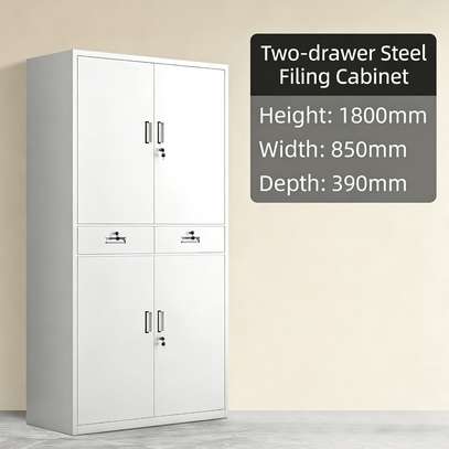 Office Cabinet: 2 Door White Office Cabinet In Riosiri image 9