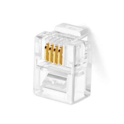 6P2C (RJ11) for Single Telephone Line Cable Connector Plug image 3