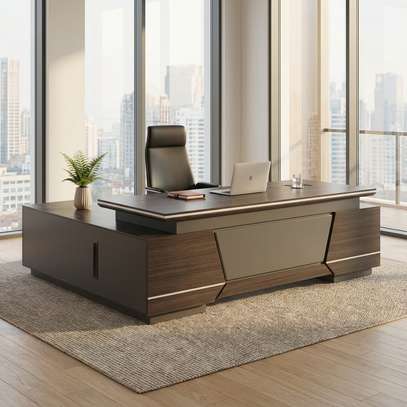 8FT L-Shaped Executive Office Table image 3