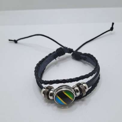 Tanzania Flag Bracelet Tanzanian Bangle Wristband Gift image 3