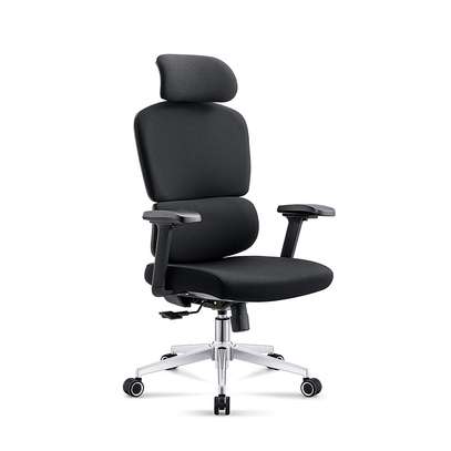 Office Chair: Black Fabric Office Chair In Mosobeti image 5
