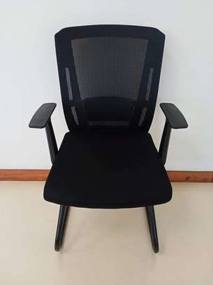 Premium Ergonomic Office Chair Brown & Black Leather image 9