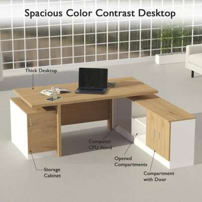 1800MM L-shaped office desk with extension image 4