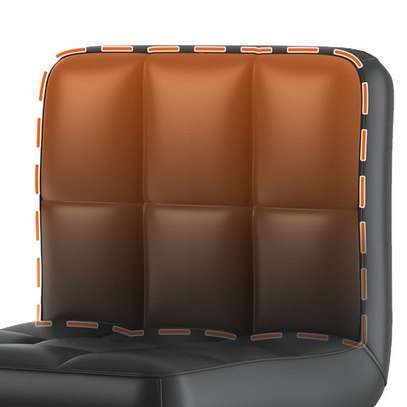Barstools; Leather Swivel Black Barstool For Homes image 3